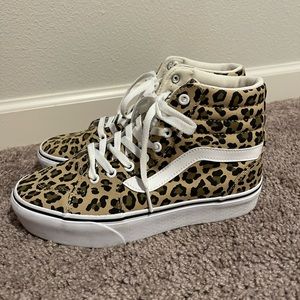 Cheetah platform high top vans